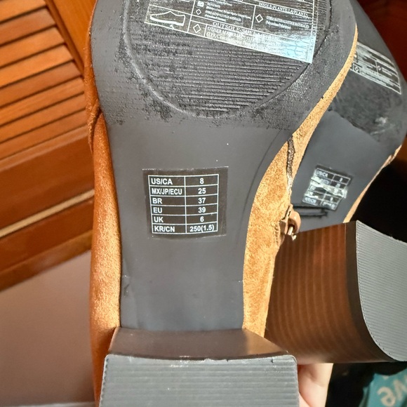 Tan Suede Ankle Boots - Picture 5 of 5